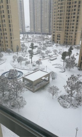中庚香山新城2018年1月雪景图