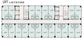 汇霖·智慧城loft公寓平面布置图户型45㎡